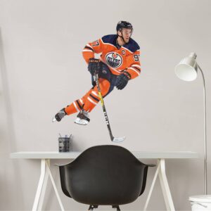 Connor McDavid for Edmonton Oilers - Officially Licensed NHL Removable Wall Decal 28.0"W x 39.0"H by Fathead | Vinyl