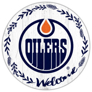 Edmonton Oilers 12" Welcome Circle Sign