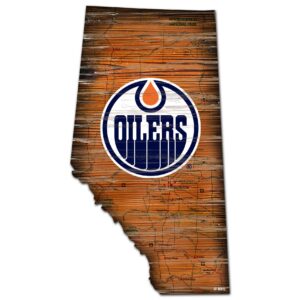Edmonton Oilers 24'' x 24'' Distressed Cutout Sign